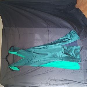 LA LIGNE Charlotte dress, size M, long dress, emerald/navy/green, NWT